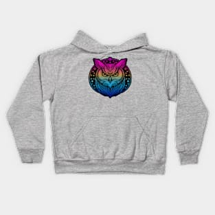 Owl Sketch RGB Kids Hoodie